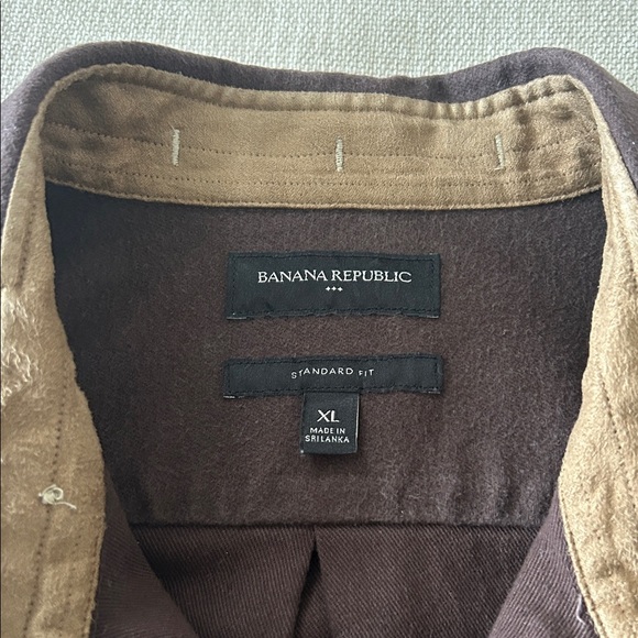 Banana Republic Other - Banana Republic Brushed Cotton With Suede Elbows and Inside Collar